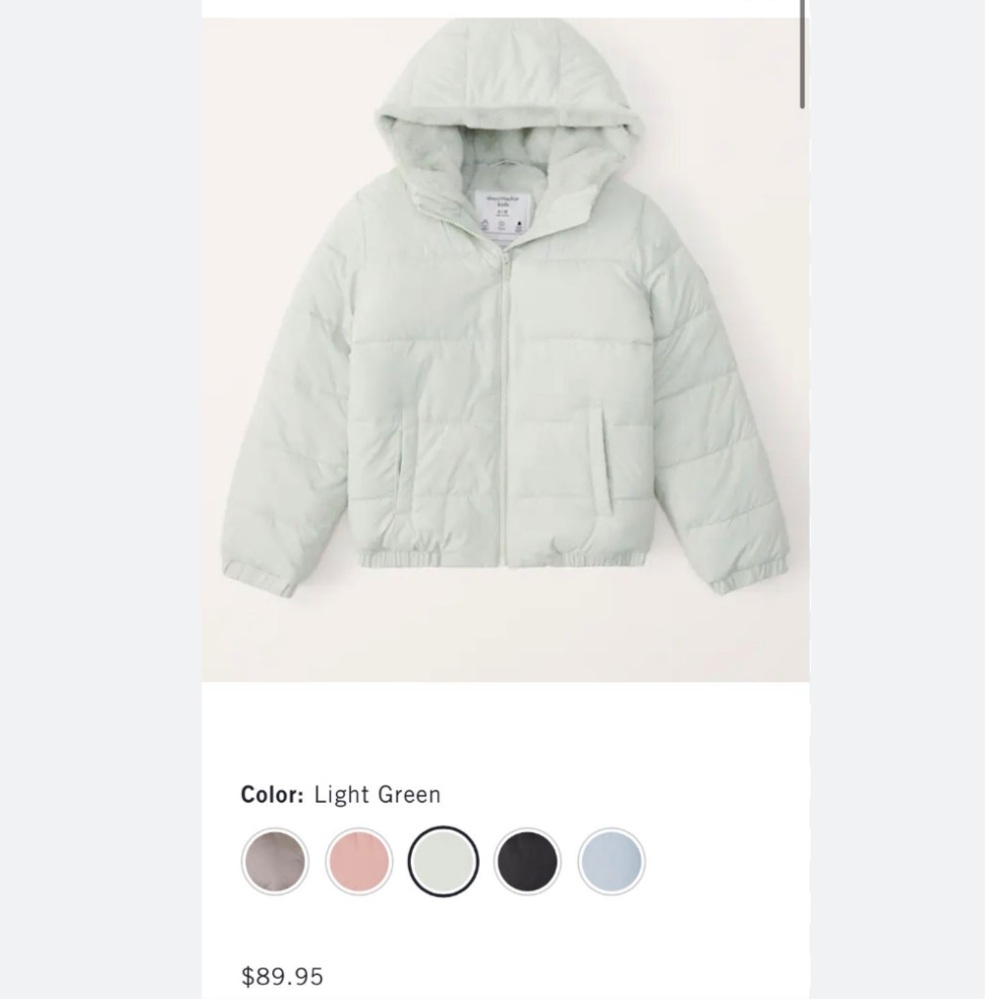 Abercrombie Kids Puffer Ultra Collection Jacket size 13/14